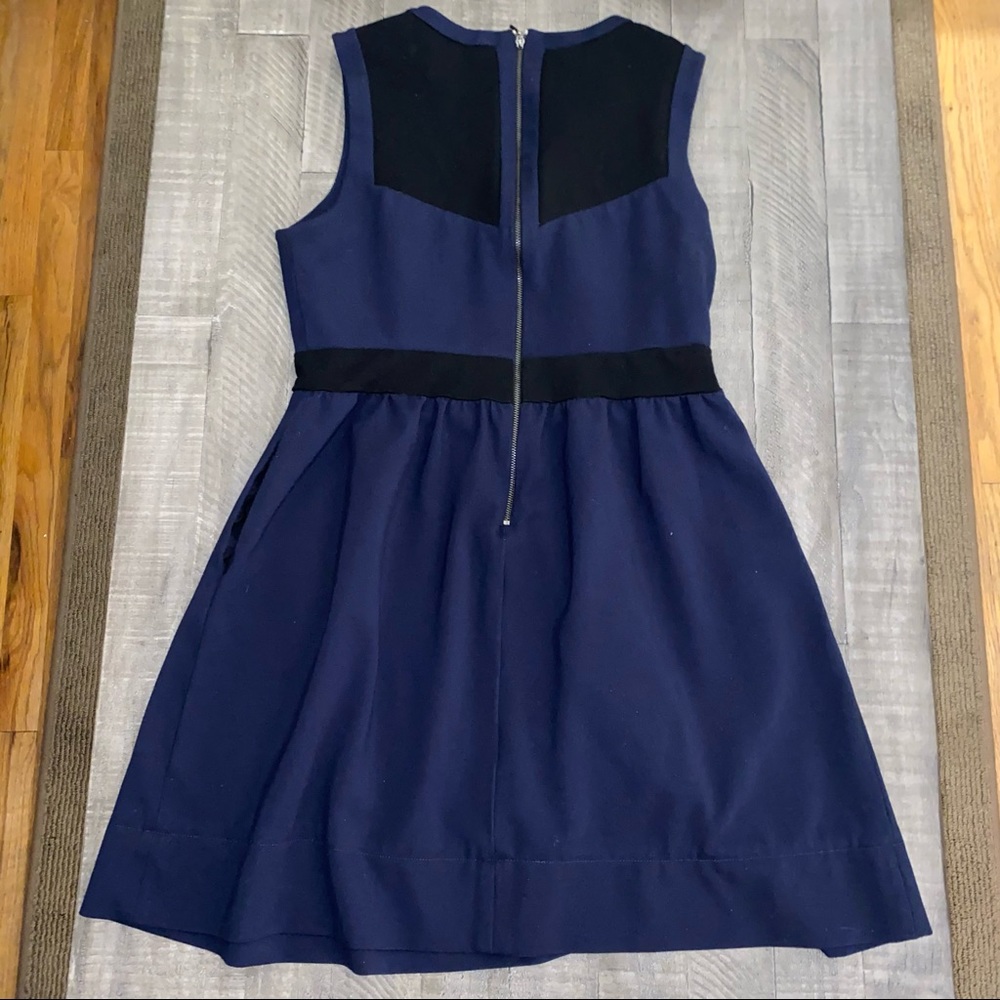 Rebecca Taylor Navy and Black Dress - Picture 4 of 5